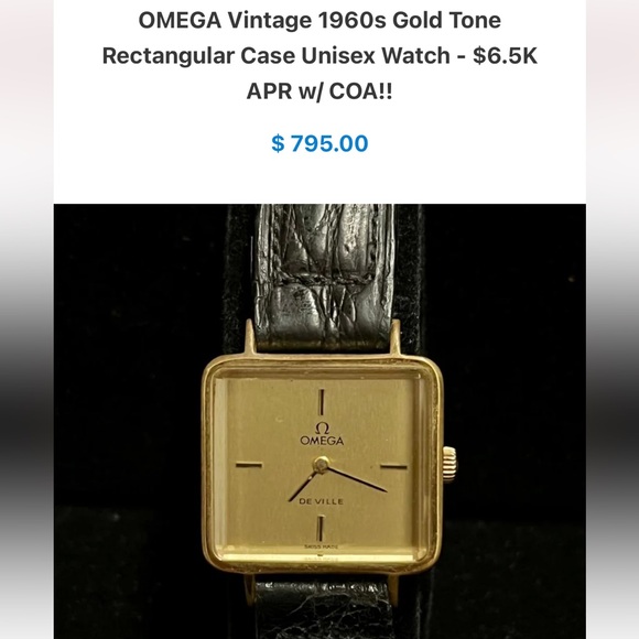 Omega DeVille AUTOMATIC “Emerald” Andrew Grima UNISEX Watch cal. 663 - Picture 15 of 17